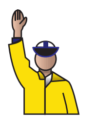 Stop, Traffic approaching from the front