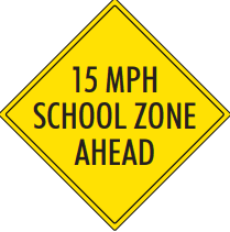 Reduced Speed Zone Ahead
