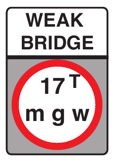 No vehicles over maximum gross weight shown