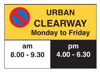 Urban clearway