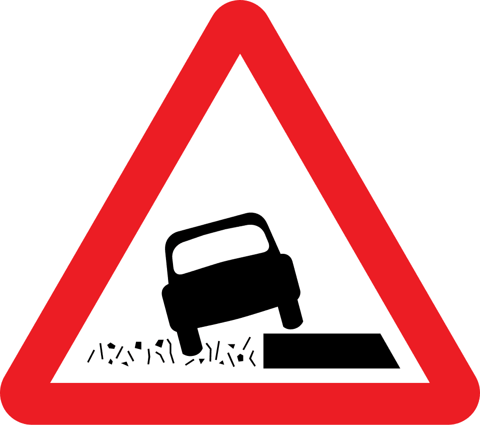 Soft verge on left