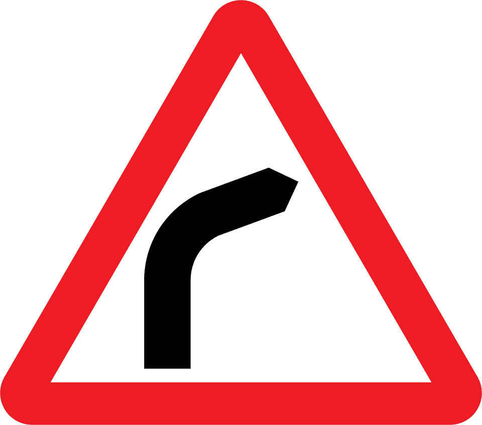 Bend to right