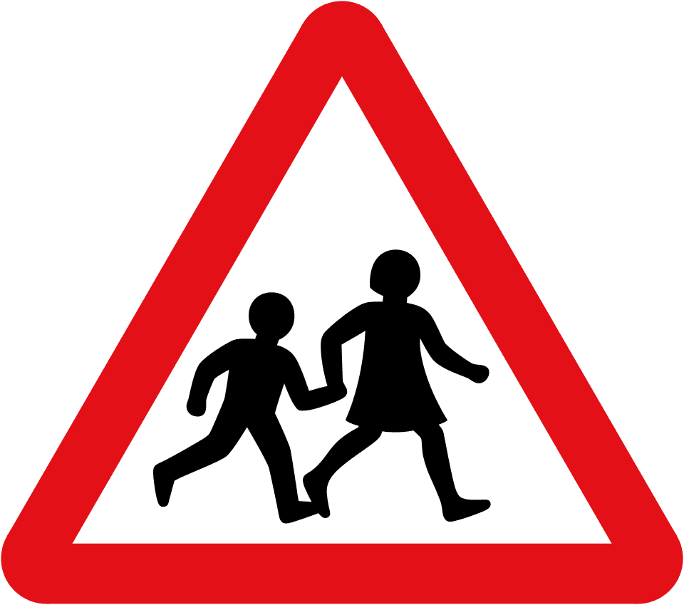 School crossing ahead