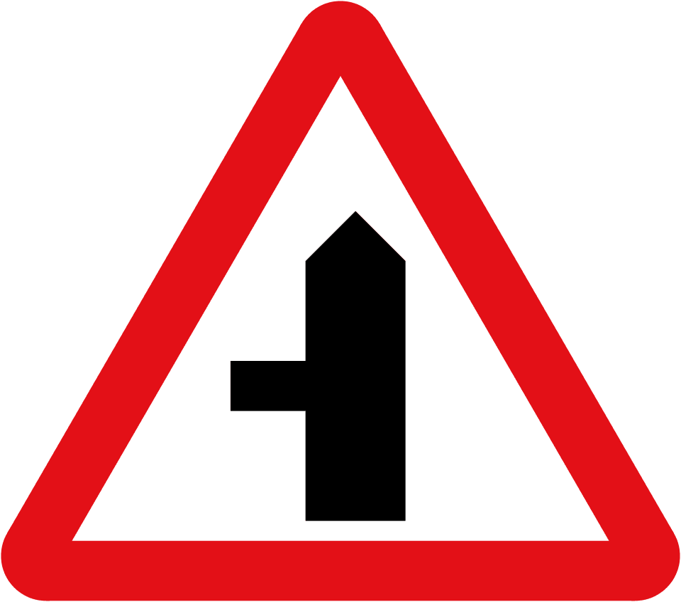 Junction on left ahead