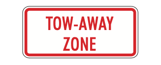 Tow-away zone