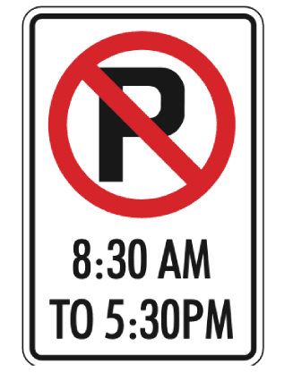 No parking (time condition)