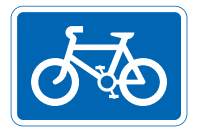 Recommended route for pedal cycles