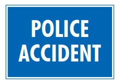 Warn drivers of accident area ahead