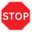 manually operated temporary stop sign
