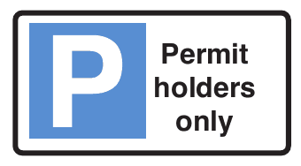 Parking restricted to permit holders