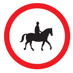 No ridden or accompanied horses