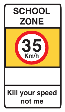 Entry to school zone