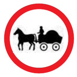No horse drawn vehicles