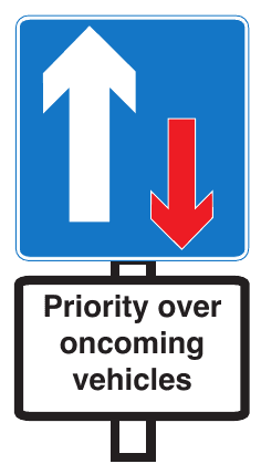 Priority over oncoming vehicles