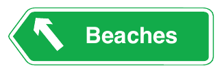 Direction and distance to destination shown