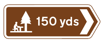 Direction and distance to a picnic area