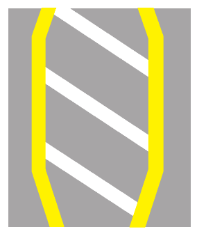 Diagonal hatching