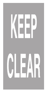 KEEP CLEAR marking