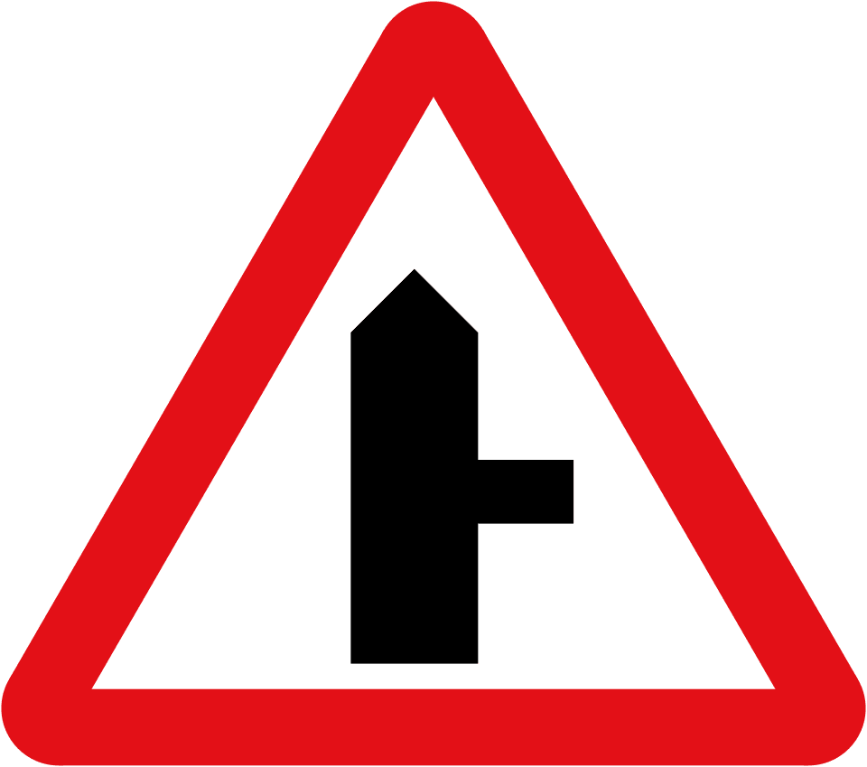 Junction on right ahead
