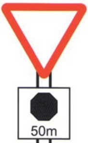 Distance to 'STOP' line ahead