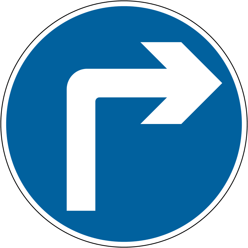Turn right ahead