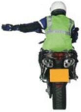 Motorcyclist: I want to turn left