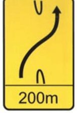 Crossover at contraflow in 200m