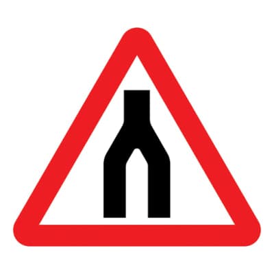 End of Dual Carriageway