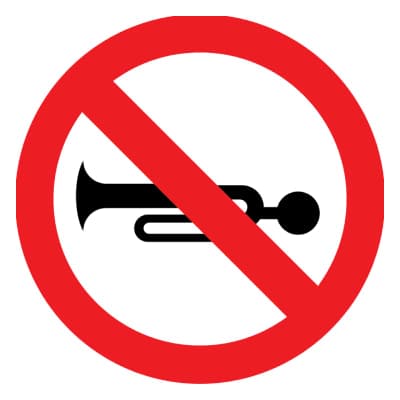 No Sounding of Horns