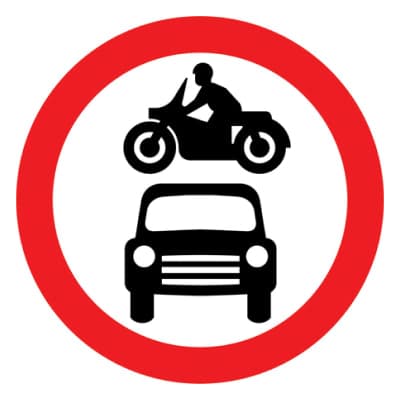 No Motor Vehicles