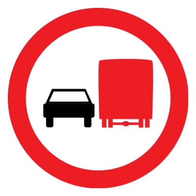 No Overtaking by Heavy Vehicles
