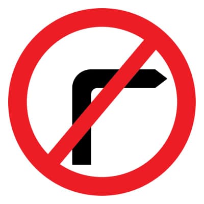 No Right Turn