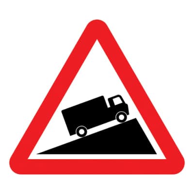 Slow Moving Vehicles on Hill